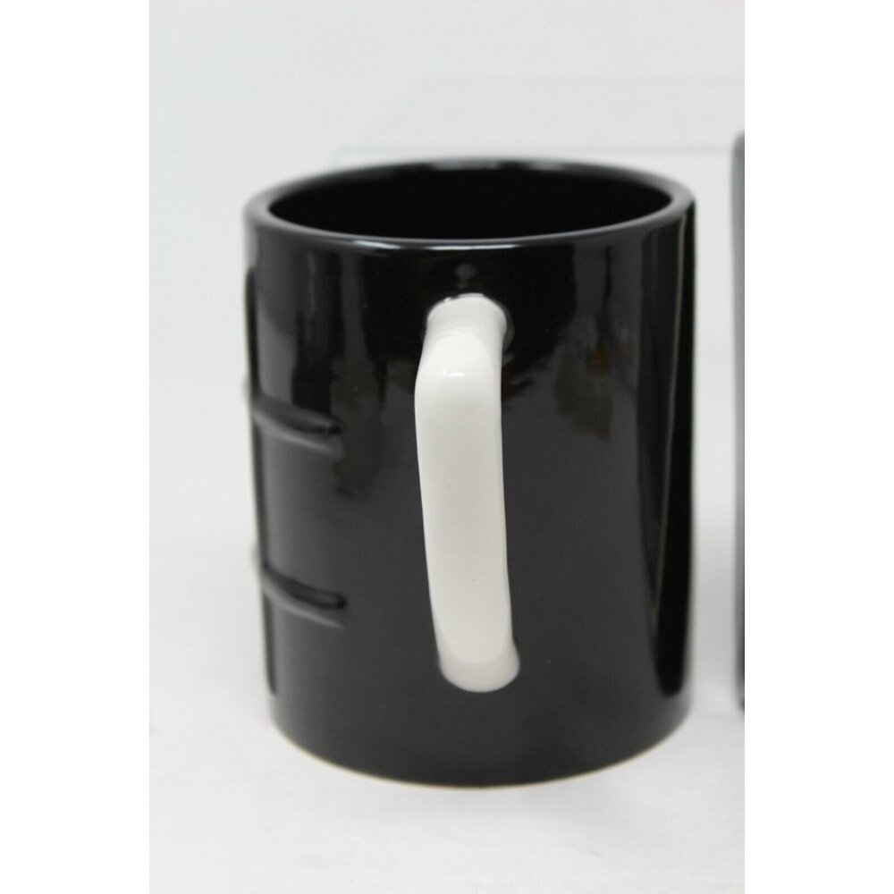 MAGENTA Black XOXO Tic Tac Toe Mug Coffee Cup & Tray Rae Valentine Love NEW S2 - Picture 5 of 9
